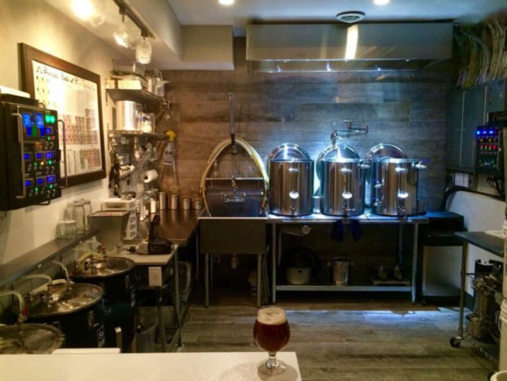 basement home brewery