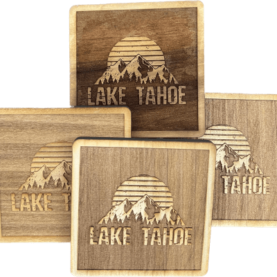 Set of 4 Handmade Lake Tahoe Coasters