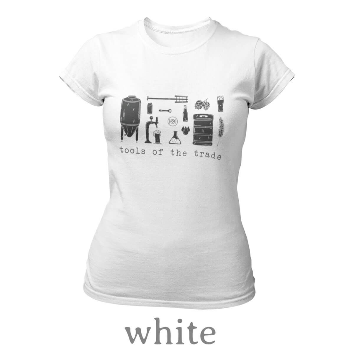  Womens Detailed Beer Making Cycle Diagram For Homebrew V-Neck T- Shirt : Clothing, Shoes & Jewelry